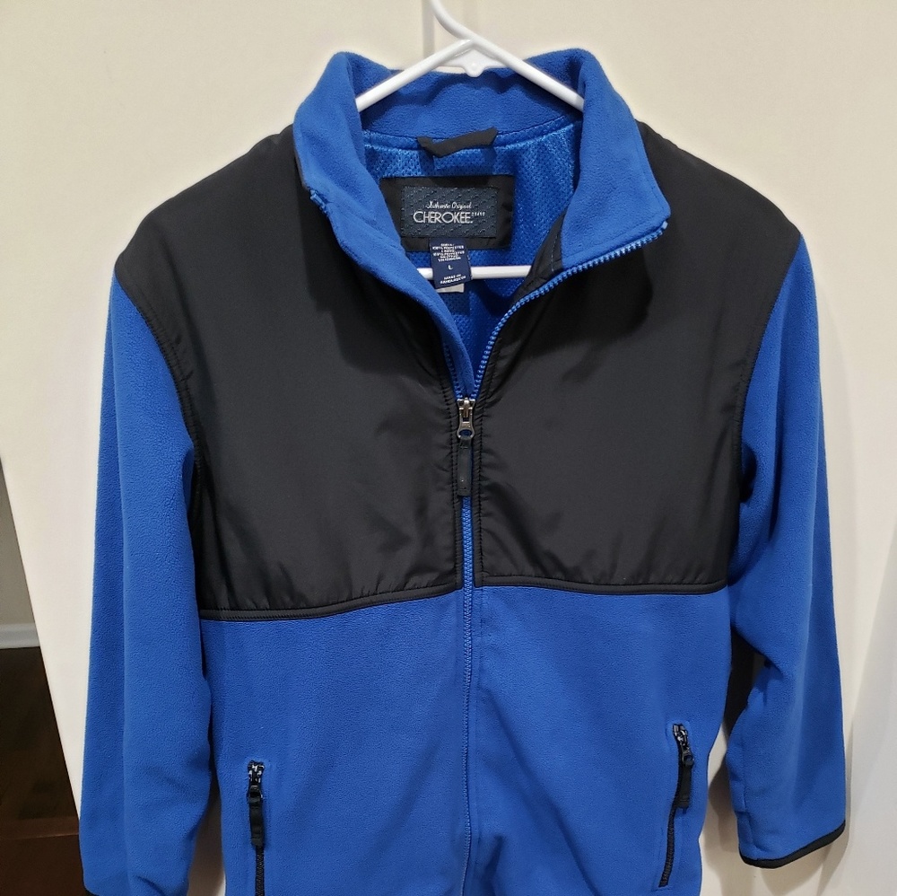 Cherokee fleece warm jacket navy blue Large